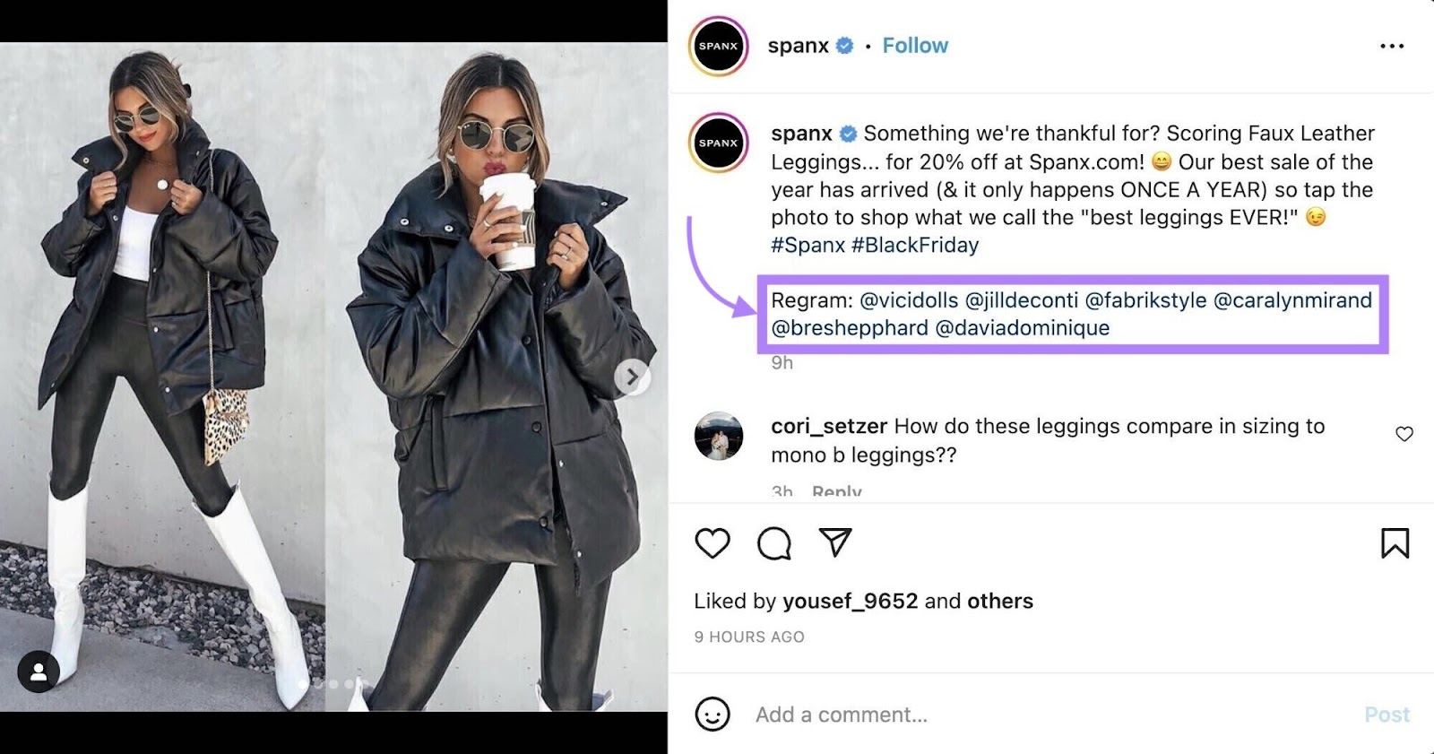 Spanx compartilha novamente conteúdo feito por clientes