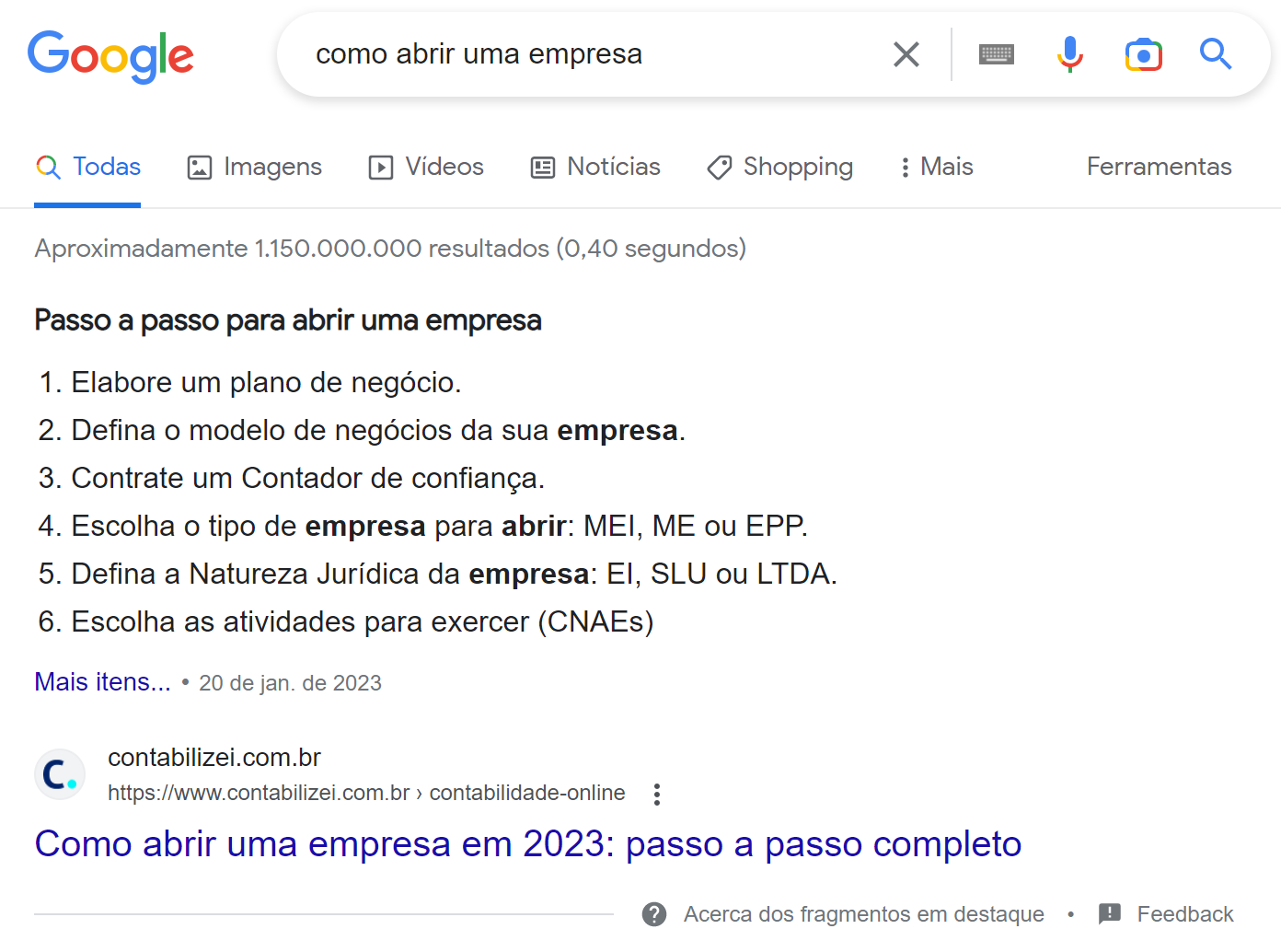 Snippet em destaque do melhor software de SEO premium