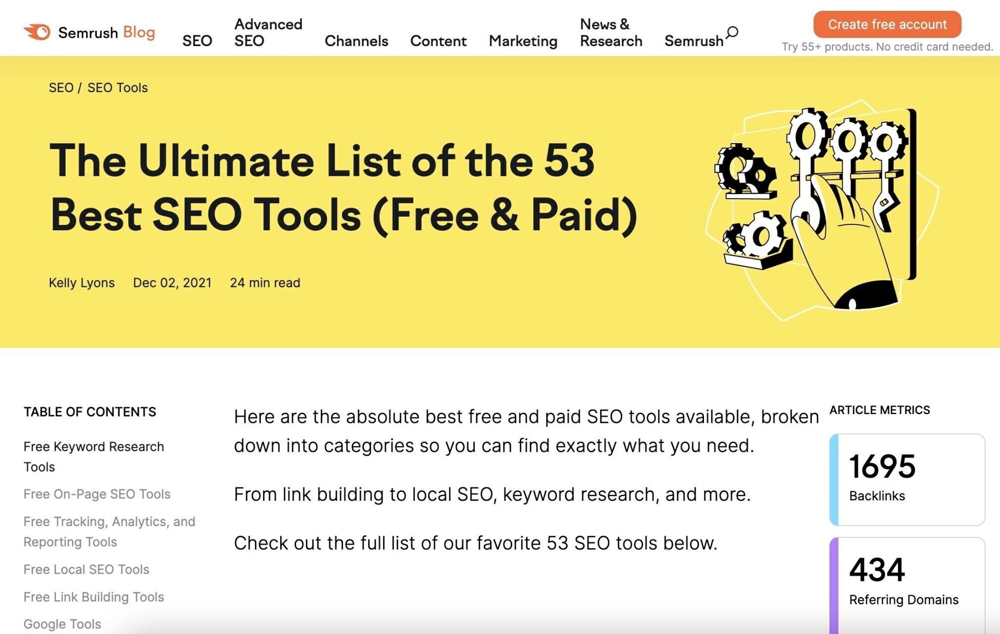 backlinks - alta autoridade - blog