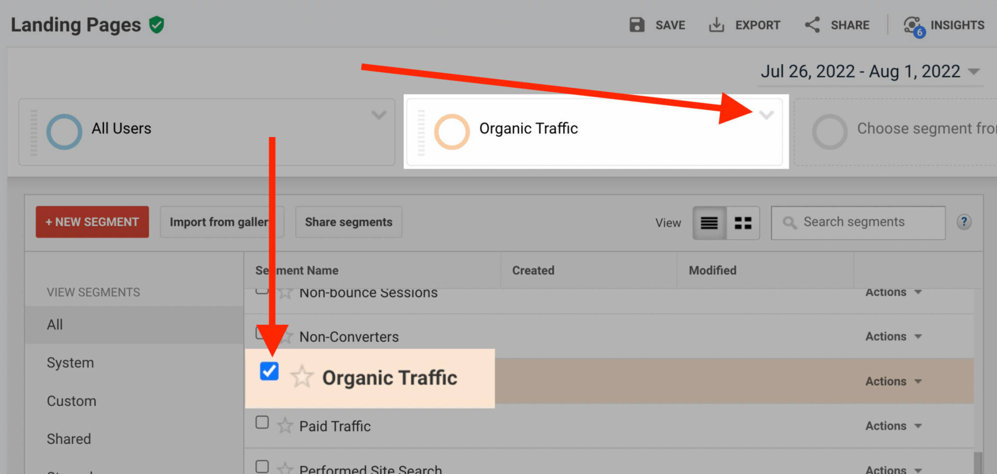 como melhorar seo - google analytics - tráfego orgânico
