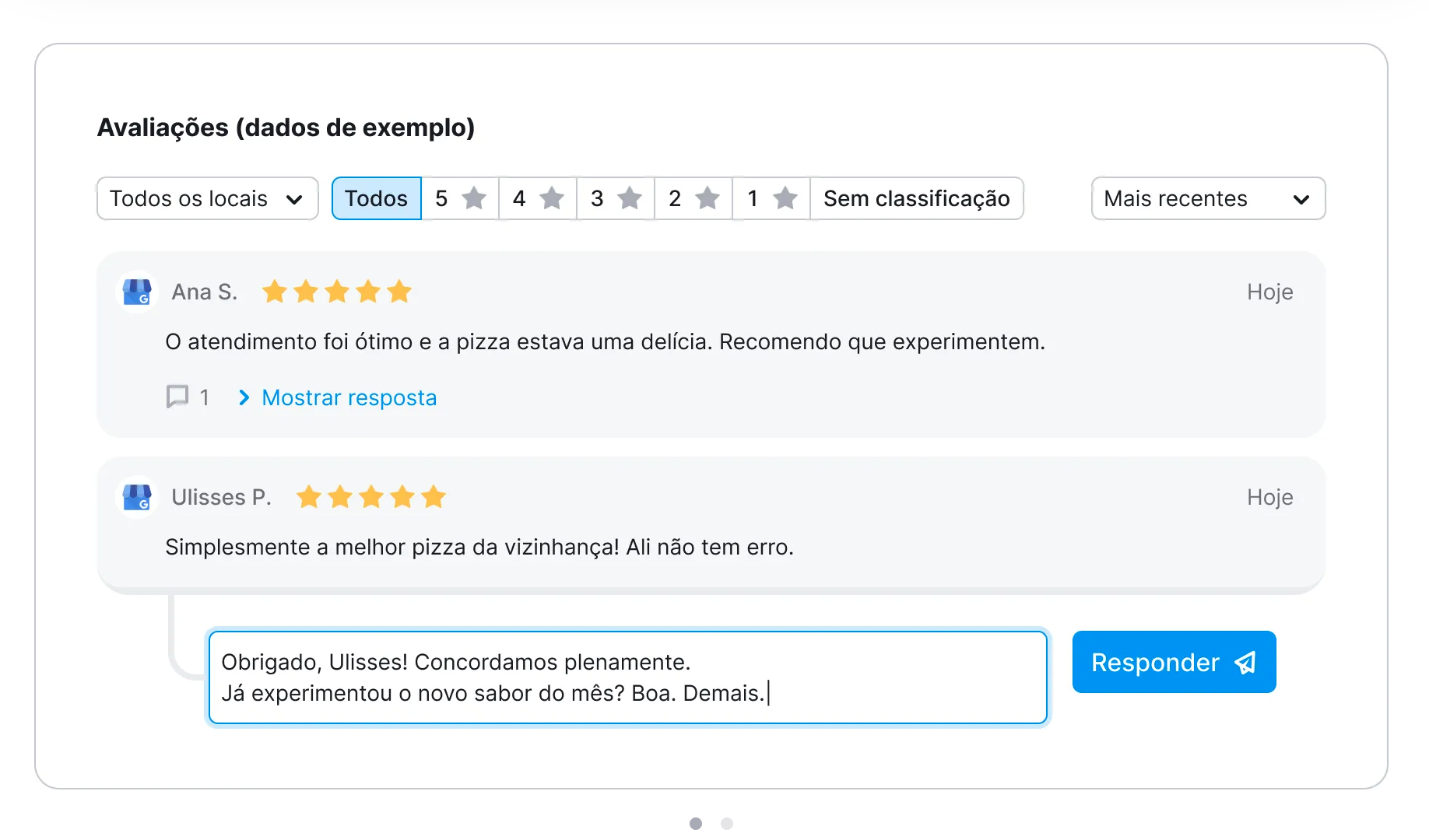 COmo responder às avaliações do Google sem sair da Semrush