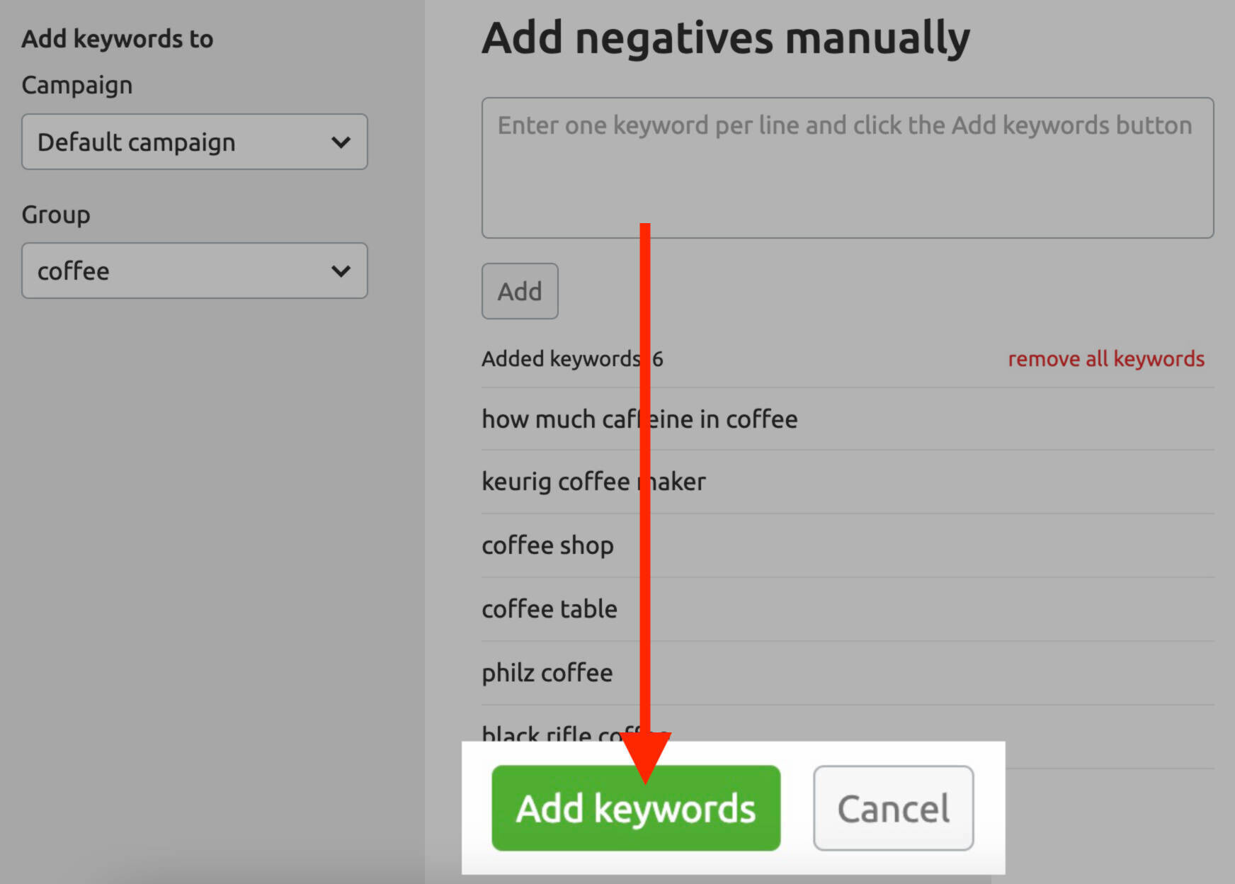 PPC Keyword Tool
