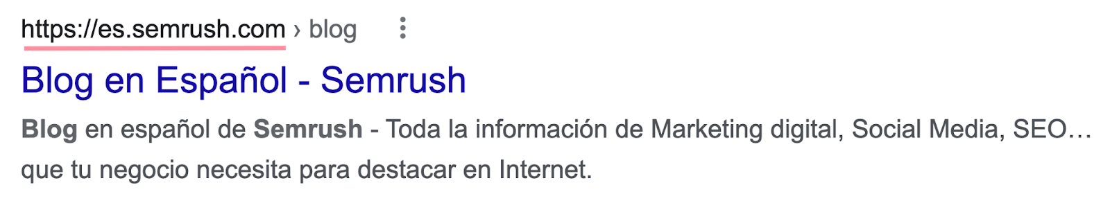 site da semrush na Espanha