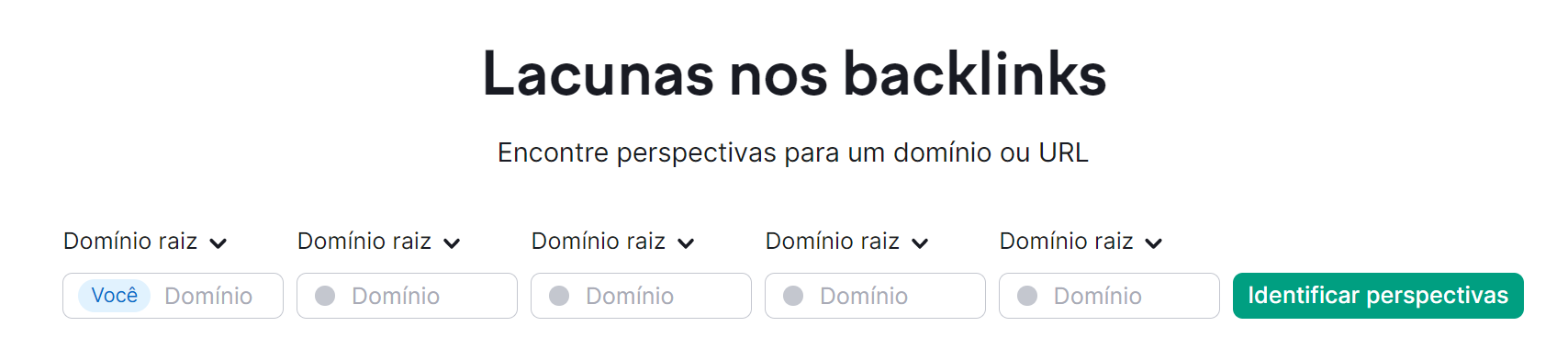 ferramentas lacunas nos backlinks