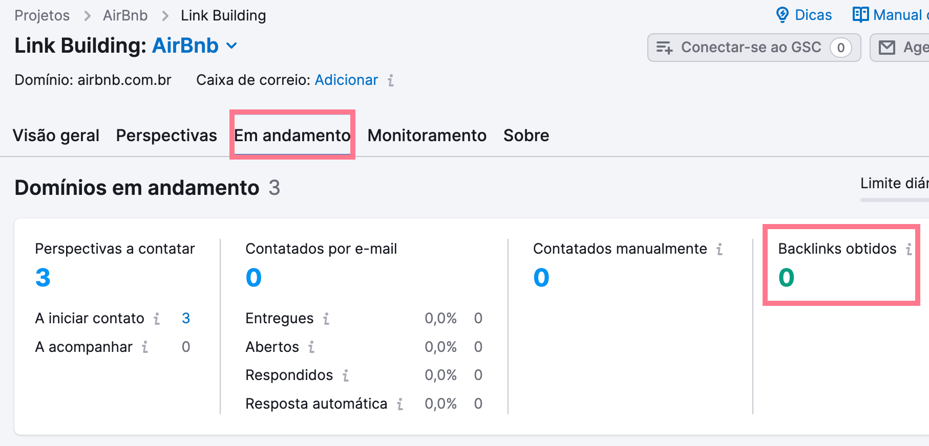 backlinks obtidos