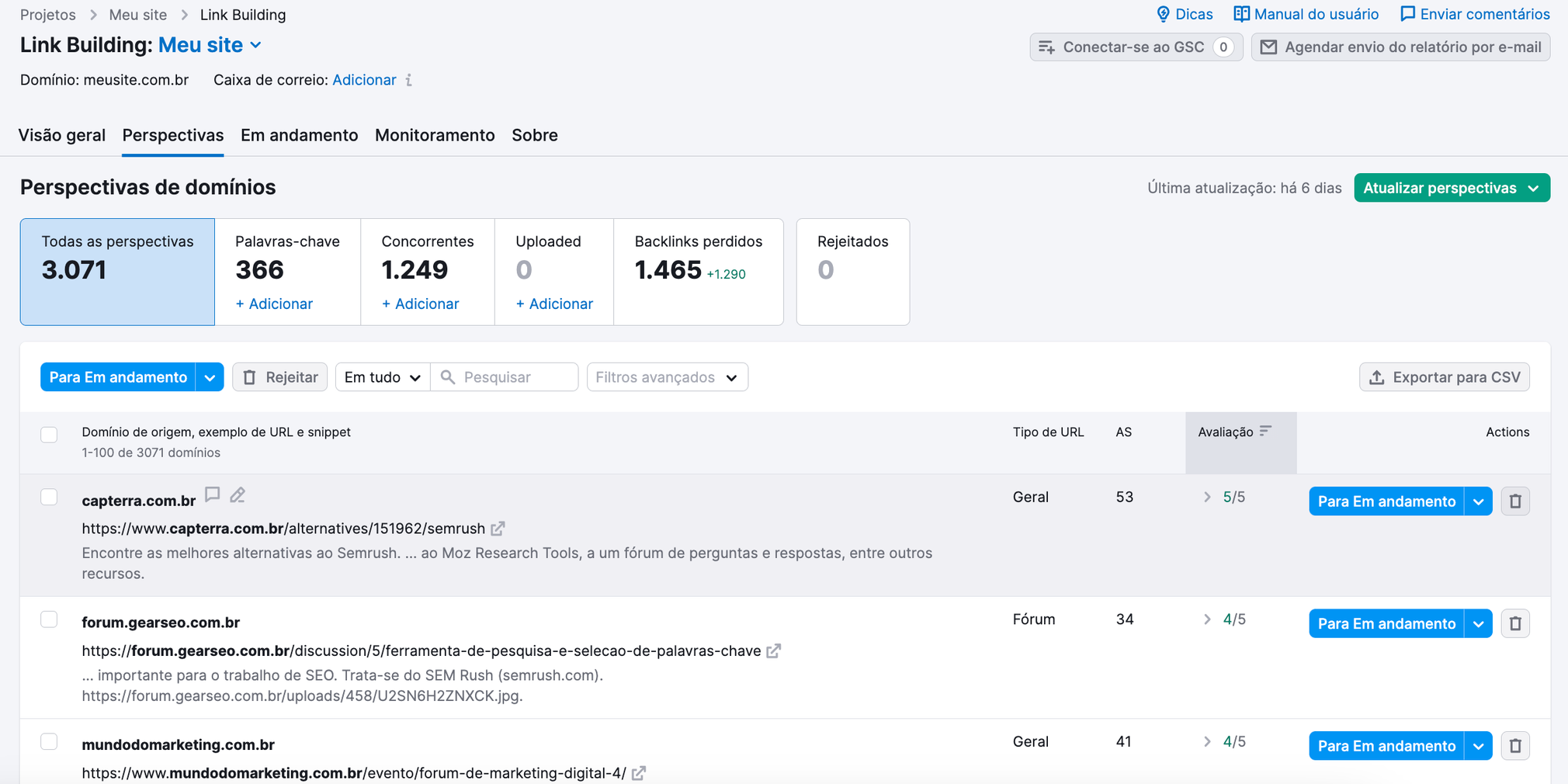 ferramenta de link building