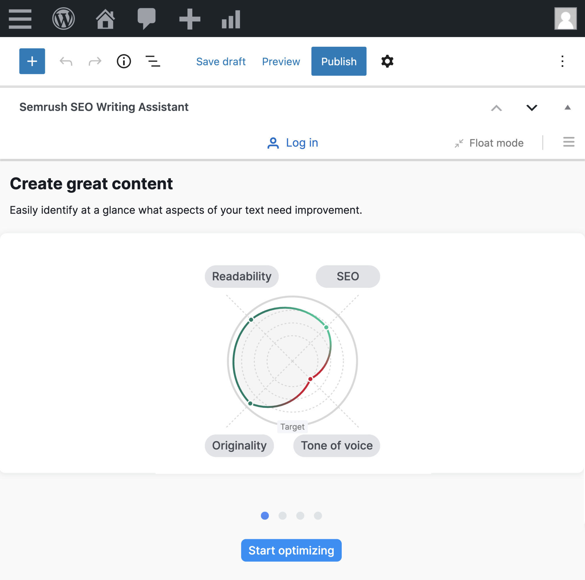seo writing assistant no wordpress