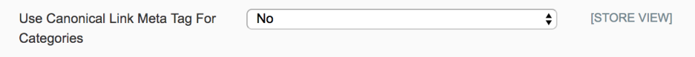 defina a opção“Use Canonical Link Meta Tag For Categories” para "No"