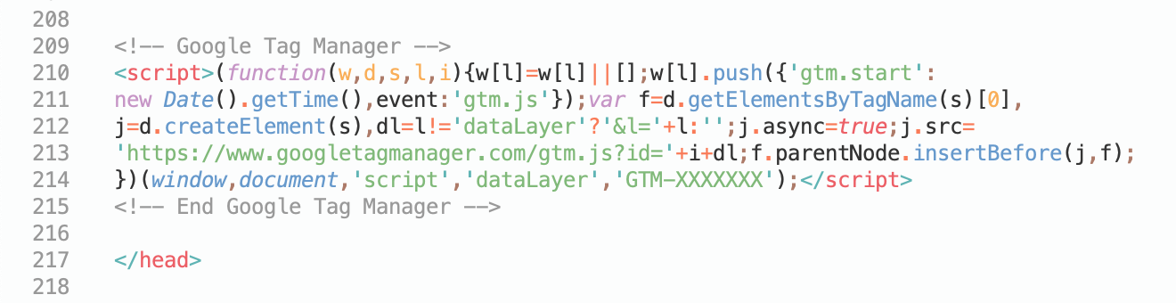 como adicionar um snippet de código ao seu site