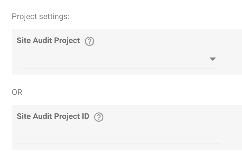 Selecionando projeto ou ID no Google Looker Studio