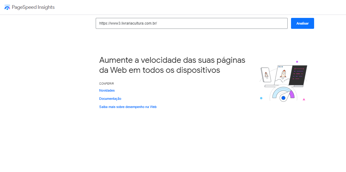 como fazer uma análise com o google pagespeed insight