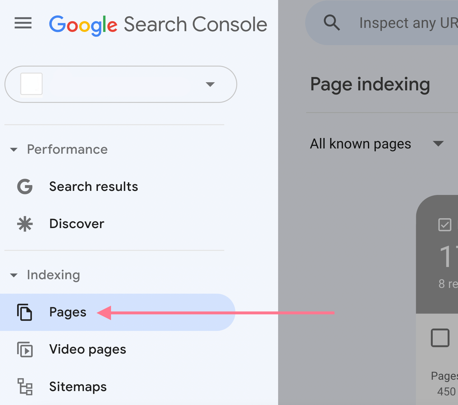 aba pages no google search console